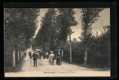 AK Barneville, Avenue de la Gare