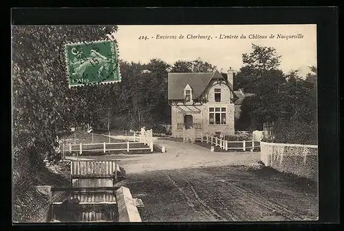 AK Nacqueville, L`entrée du Chateau de Nacqueville