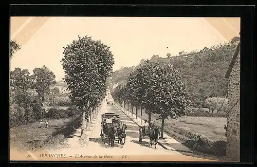 AK Avranches, L`Avenue de la Gare