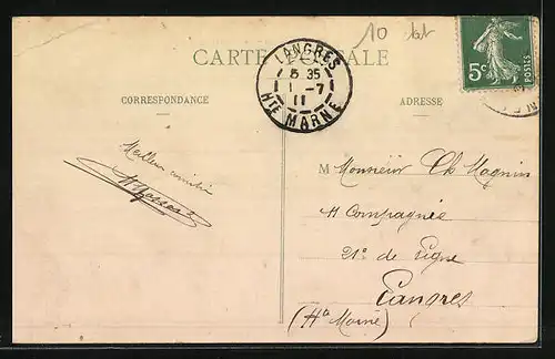 AK Le Haye-Pesnel, Bureau de Postes