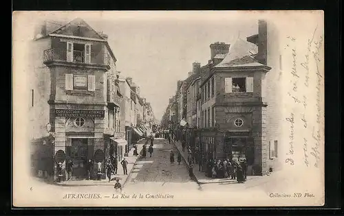 AK Avranches, La Rue de la Constitution