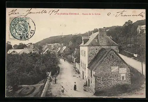 AK Saint-Jean-le-Thomas, Route de la Grève