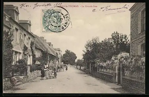 AK Saint-Jean-le-Thomas, La Grande Rue