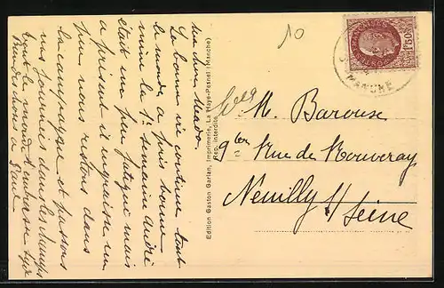 AK La Haye-Pesnel, Rue d`Avranches