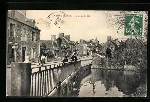 AK La Haye-Pesnel, Le pont du Thar