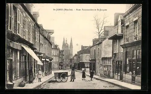 AK St-James, Rues Fauconnière et St-Jacques