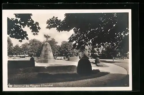 AK Lichterfelde, Denkmal des Fliegers Lilienthal
