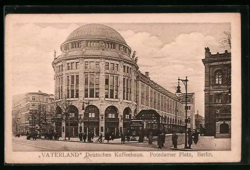 AK Berlin, Café Vaterland am Potsdamer Platz