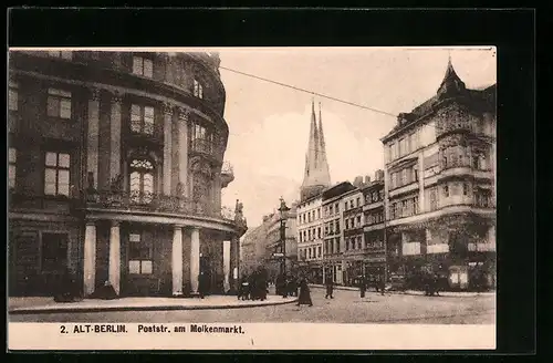 AK Berlin, Poststrasse am Molkenmarkt