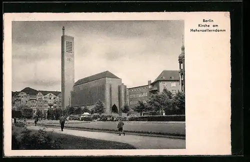 AK Berlin, Kirche am Hohenzollerndamm