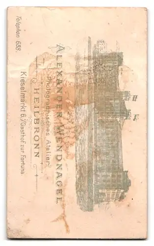 Fotografie Alexander Wendnagel, Heilbronn, Soldat in Uniform Rgt. 122, Handkoloriert