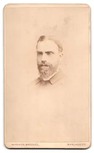 Fotografie Warwick Brooks, Mancherster, gedruckte Silver Medal Awarded 1871, Portrait James Watts