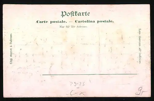 Relief-AK Zürich, Landesmuseum