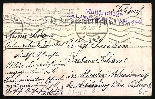 Relief-AK Absam, Kirche Maria Absam