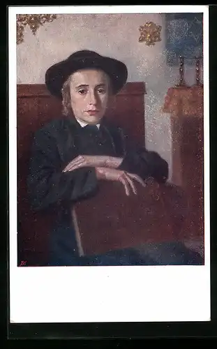 AK Orthodoxer Knabe in der Synagoge