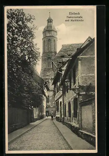 AK Einbeck, Pastorenstrasse und Marktkirche