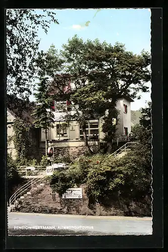 AK Altweilnau /Ts., Gasthaus und Pension Herrmann