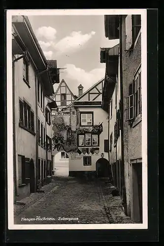 AK Tiengen /Hochrhein, Zubergasse mit Tordurchgang