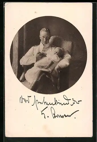 AK Das Patenkind der 5. Armee, Kronprinz Wilhelm von Preussen