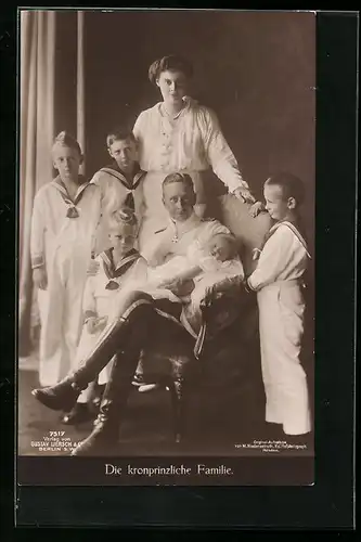 AK Die kronprinzliche Familie Wilhelm von Preussen