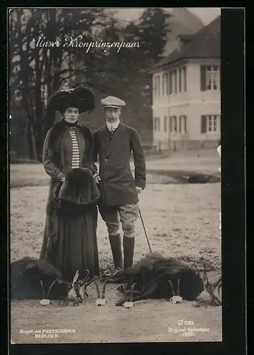 AK Kronprinzenpaar Wilhelm von Preussen
