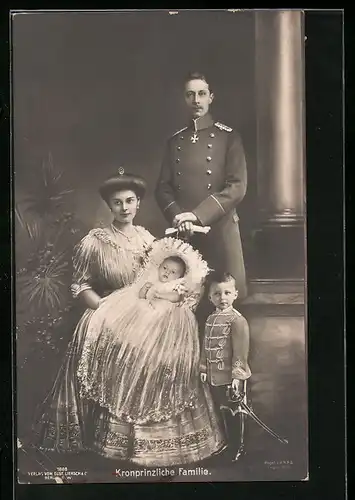 AK Kronprinzliche Familie Wilhelm von Preussen