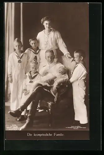 AK Die Kronprinzliche Familie Wilhelm von Preussen