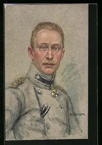 AK Kronprinz Wilhelm von Preussen in Uniform