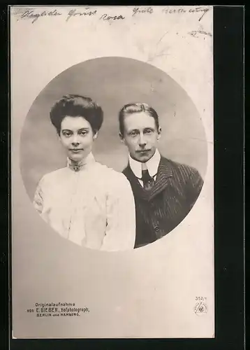 AK Kronprinzenpaar Wilhelm von Preussen