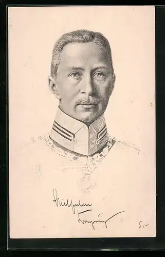 AK Kronprinz Wilhelm von Preussen in Uniform