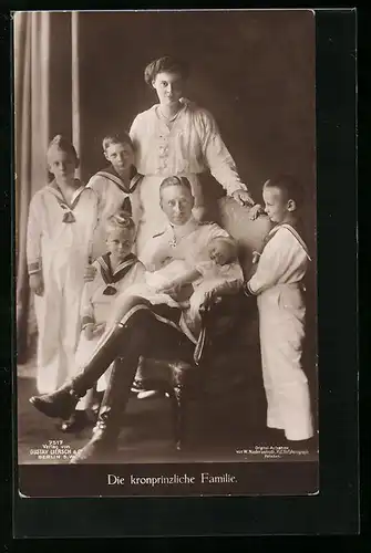 AK Die kronprinzliche Familie Wilhelm von Preussen