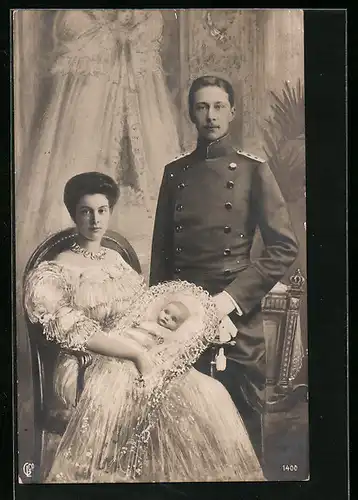 AK Kronprinz Wilhelm von Preussen mit seiner Familie