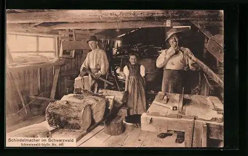 AK Schindelmacher im Schwarzwald