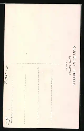 AK Papst Pius XI. in seinen Gemächern