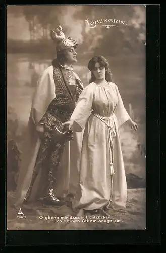 AK Lohengrin mit Maid
