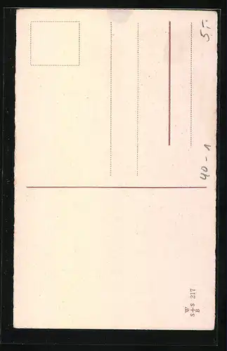 Künstler-AK 10 Gebote für Jünglinge, Scherz