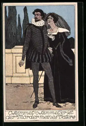 AK Wiener Mozart-Gemeinde, Don Juan-Serie: Donna Anna & Don Ottavio, O Himmel! O Himmel! Er ist der Mörder meines Vaters