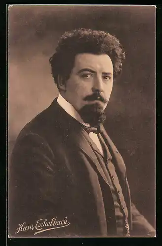 AK Schriftsteller Hans Eschelbach im Anzug