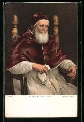 Künstler-AK Ritratto di Papa Giulio II.