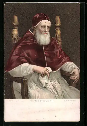 Künstler-AK Ritratto di Papa Giulio II.