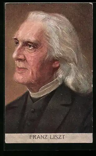 AK Portrait von Franz Liszt, Komponist