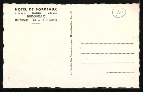 AK Bergerac, Hotel de Bordeaux