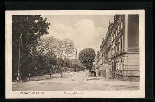 AK Frankenberg /Sa., Blick auf die Humboldtstrasse