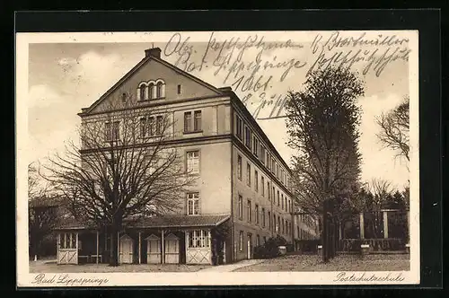 AK Bad Lippspringe, Blick auf die Postschutzschule