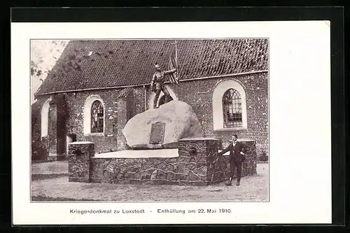 AK Loxstedt, Kriegerdenkmal, Enthüllung am 22. Mai 1910