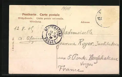 AK Kehl a. Rh., Hauptstrasse mit Gasthaus