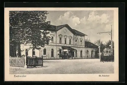 AK Eschweiler, Blick zum Bahnhof