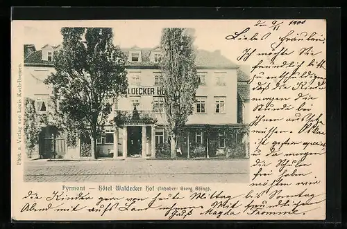AK Pyrmont, Hotel Waldecker Hof