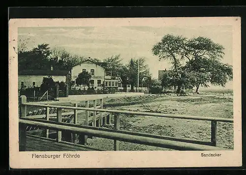AK Sandacker /Flensburger Föhrde, Partie am Sandacker