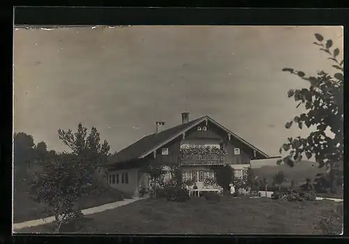 Foto-AK Murnau, Blick auf Gebäude